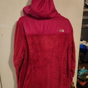 The North Face Pink Hooded Fleece Jacket